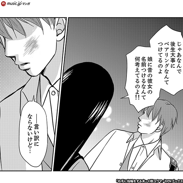 右手に指輪をする夫5